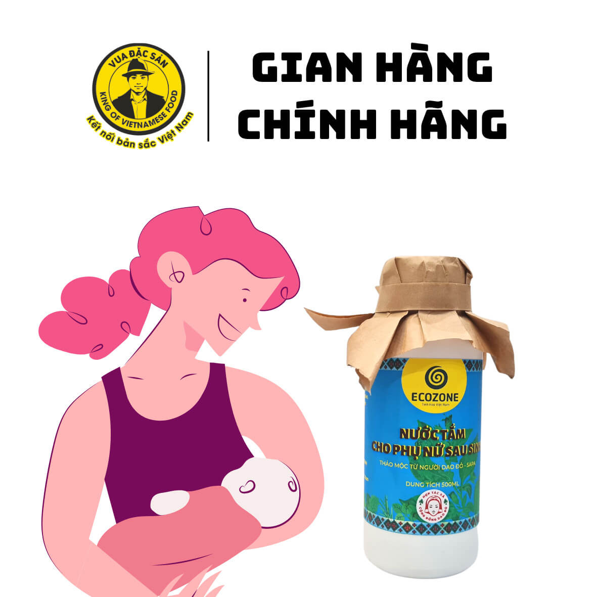 Nước tắm phụ nữ sau sinh Dao Đỏ 500ml